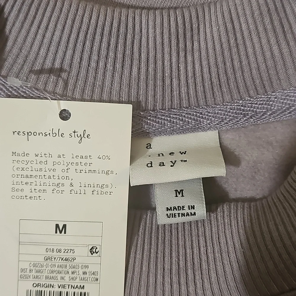 A New Day embellished sweatshirt Grayish MAUVE